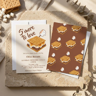 S'more To Love Winter Camping Baby Shower Einladung