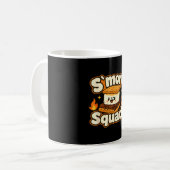 Smore-Trupp Marshmallow Lagerfeuer Camping-Design Kaffeetasse (Vorderseite Links)