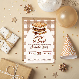 S'mores-Baby-Shower-Einladung Einladung