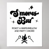 S'Mores Bar Marshmallow Roast Let's Party unterzei Poster (Vorne)