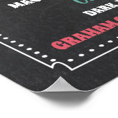 S'mores-Bar-Menü-Party-Schild Poster (Ecke)