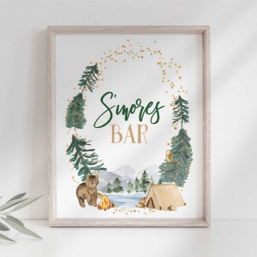 S'more's-Bar-Party-Schild Poster