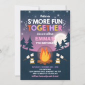S'mores Birthday Invitation S'mores Bonfire Party Einladung (Vorderseite)