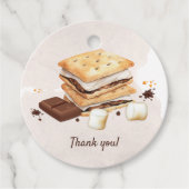 S'mores Birthday Party Geschenkanhänger (Vorderseite)