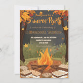 S'mores Birthday Party Invitation – Cozy Campfire Einladung (Vorderseite)