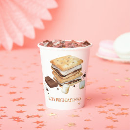 S'mores Birthday Party Pappbecher