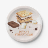 S'mores Birthday Party Pappteller (Vorderseite)