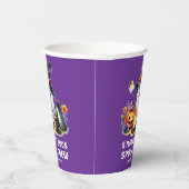 Smores Boos Crew Ghost Camping Halloween Lila Pappbecher (Rechts)