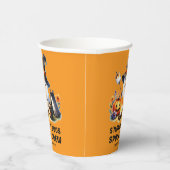 Smores Boos Crew Ghost Camping Halloween Orange Pappbecher (Rechts)