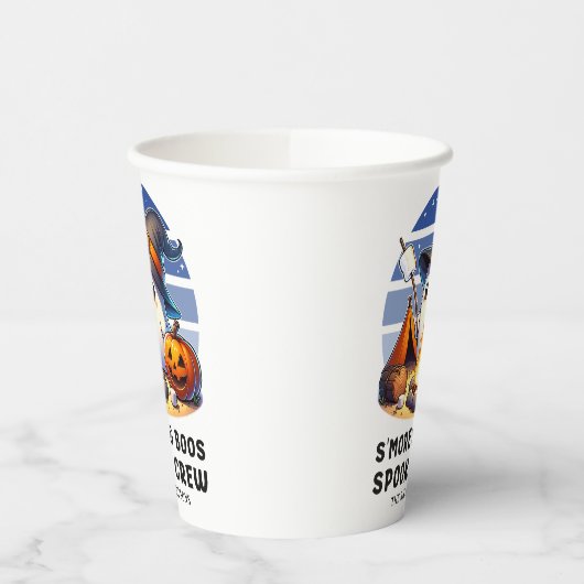 Smores Boos Spooky Crew Camping Ghost Halloween Pappbecher (Links)