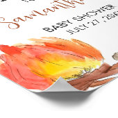 S'mores Camping Baby Dusche Willkommen Poster (Ecke)