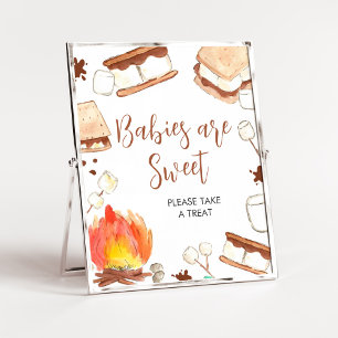 S'mores Camping Babydusche Babys sind süß Poster