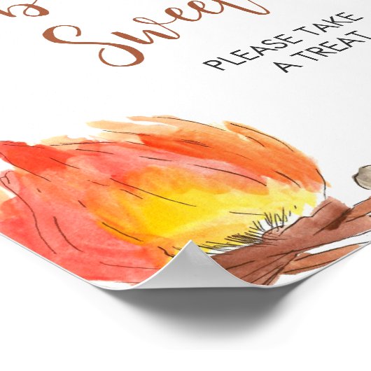 S'mores Camping Babydusche Babys sind süß Poster (Ecke)