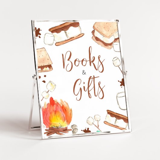 S'mores Camping Babydusche Bücher und Geschenke Poster