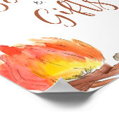 S'mores Camping Babydusche Bücher und Geschenke Poster (Ecke)