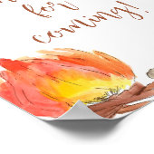 S'mores Camping Babydusche Danke für Ihr Kommen Poster (Ecke)