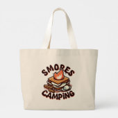 S'mores-Camping Jumbo Stoffbeutel (Rückseite)