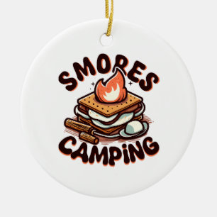S'mores-Camping Keramik Ornament