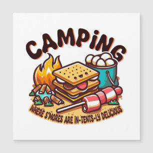 S'mores-Camping Magnetkarte