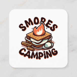 S'mores-Camping Quadratische Visitenkarte