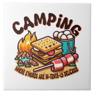 S'mores-Campingplatz Fliese