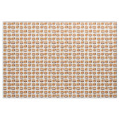 S'mores Cartoon Brown White Lächeln Muster Stoff (Yard (91,4 cm))