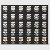 Smores Code Funny Food Pub Dark BG Geschenkpapier (Flach)