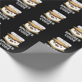Smores Code Funny Food Pub Dark BG Geschenkpapier (Ecke)