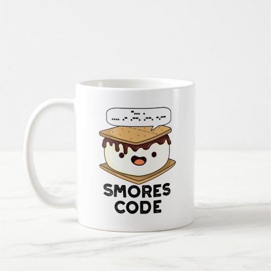 Smores Code Funny Food Puff Kaffeetasse (Links)