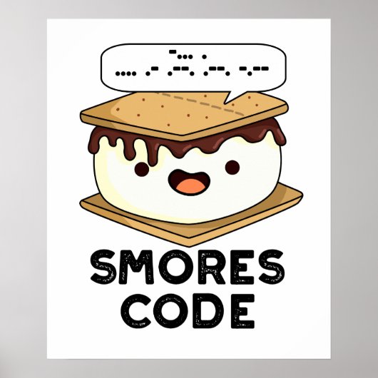 Smores Code Funny Food Puff Poster (Vorne)