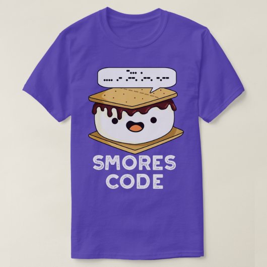 Smores Code Funny Food Puff T-Shirt (Design vorne)