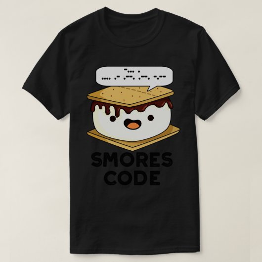 Smores Code Lustiger Lebensmittelwitz 1 T-Shirt (Design vorne)