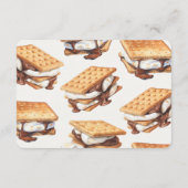 Smores Fall Bonfire Outdoor Baby Registry Beilage Begleitkarte (Rückseite)