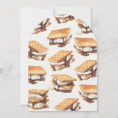 S'mores Fall Bonfire Outdoor Baby Shower Einladung (Rückseite)