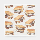 S'mores Fall Bonfire Outdoor Party Serviette (Vorderseite)
