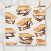 S'mores fallen Feuer-Außenfavoriten Geschenkanhänger (Rückseite)
