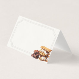 Smores fallen Feuer im Freien Platzkarte Tischdeko