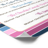 S'Mores Gender offenbart Party-bearbeitbares Menü Poster (Ecke)