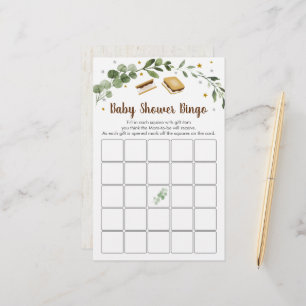 S'mores Greenerenery Baby Shower Bingo Game