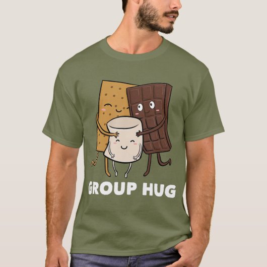 Smores Group Hug Marshmallow Chocolate T-Shirt (Vorderseite)