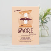 Smores Invitation Einladung (Stehend Vorderseite)