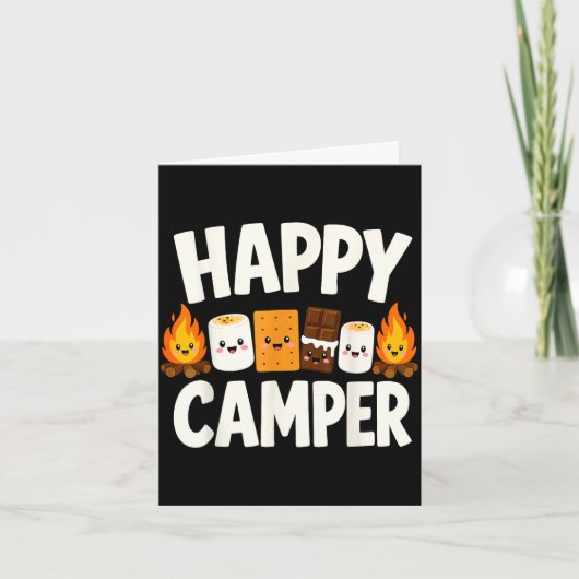 S'mores Lagerfeuer Camping Karte (Vorderseite)