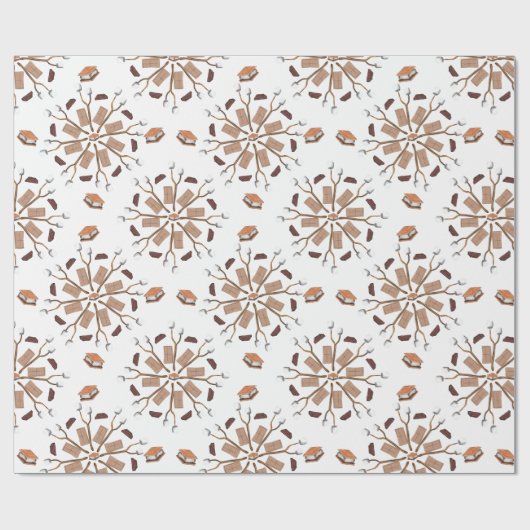 S'mores Mandala Pattern Geschenkpapier (Flach)