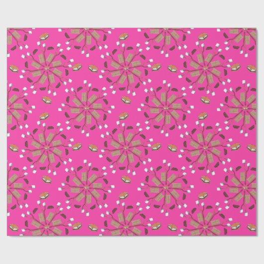 S'mores Mandala Pattern Geschenkpapier (Flach)