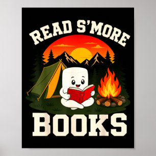 S'mores-Marshmallow-Leselagerfeuer  Poster