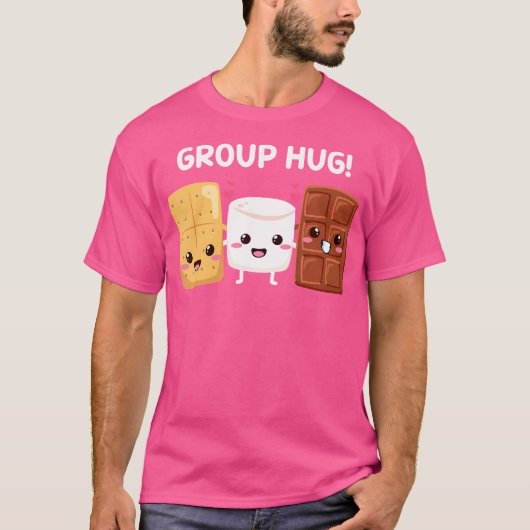 S'Mores Marshmallows Funny Smores Camping Gruppe H T-Shirt (Vorderseite)
