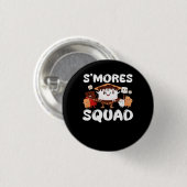 S'mores Marshmallows Funny Smores Squad Camping Ca Button (Vorne & Hinten)