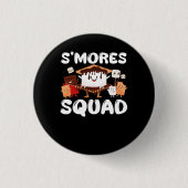 S'mores Marshmallows Funny Smores Squad Camping Ca Button (Vorderseite)