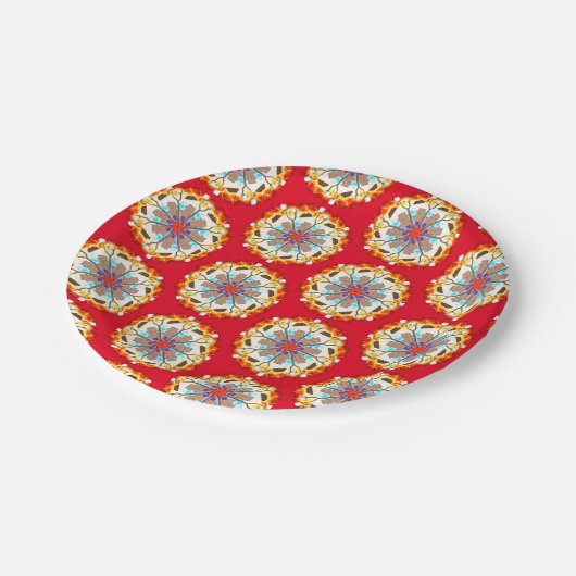 S'mores Marshmallows Roasting Pappteller (Schrägansicht)