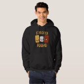 S'mores-Marshmallows Smores Squad Camping Lagerfe Hoodie (Vorne ganz)